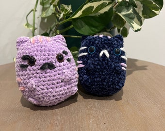 Handmade Crocheted Chubby Cat Amigurumi: Adorable Plush Toy | Perfect for Birthday, Christmas, Valentines, Anniversary Present