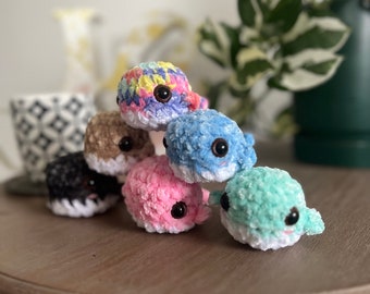 Handmade Crochet Whale Stress Balls | Soft Squishy Toys for Stress Relief | Birthday, Christmas & Valentine's Day Gifts