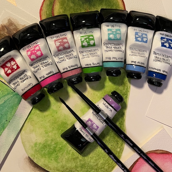 Handmade Daniel Smith Paint Tube Brush Rest: Polymer Clay Artist Gift