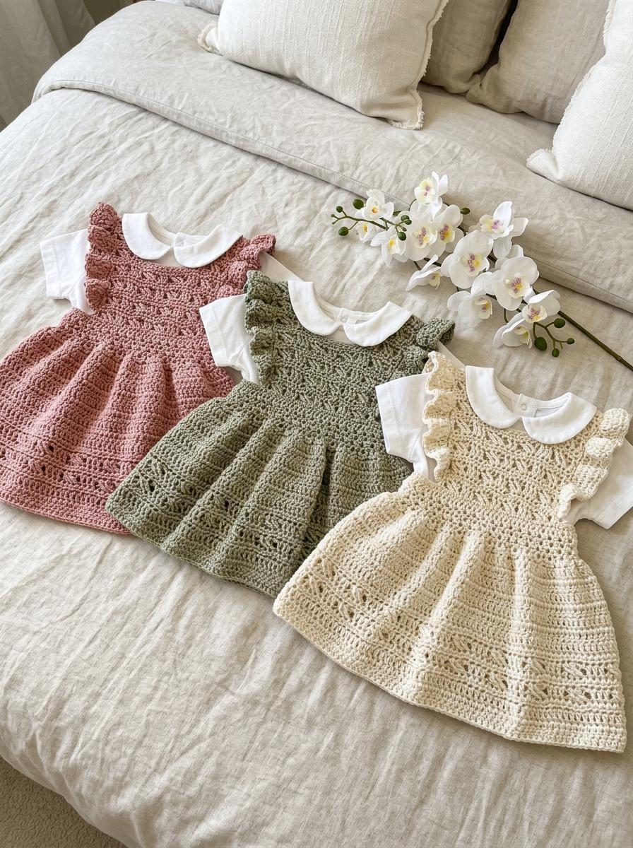 Ruffle Crochet Dress - Etsy