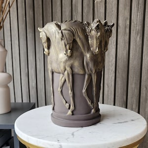 Horse Vase, Decorative Equestrian Vase, Vase With Horse Figure, Animal Vase, Decorative Vase, Decorative Gift,Horse Flowerpot,Art Decoration