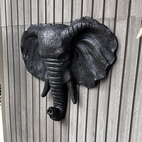 Elephant Head for Wall Etsy