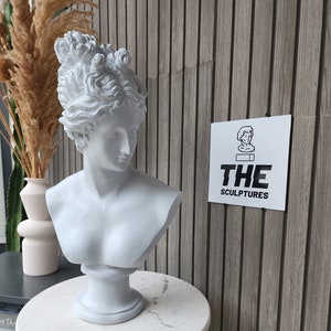 22 inches Helen of Sparta, Large Helen Sculpture, Helen Statue, Helen Of Troy Bust Statue, Greek Bust Statue, Daughter of Zeus, Roman Bust