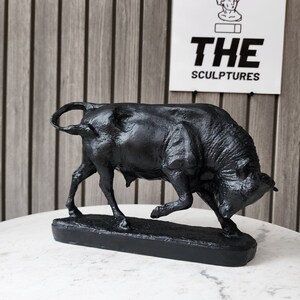 Spanish Bull Sculpture, Large Bull Statue, Bull Sculpture, Handmade, Animal Figurine, Animal Sculpture, Bull Statue, Animals Decoration