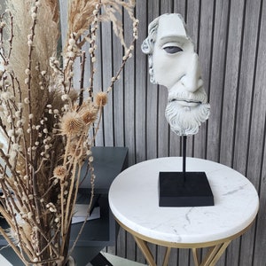 Half Face Zeus Figurine , Head of Zeus, God of Thunder, Zeus Figure, Decorative Giant Zeus Statue, Greek Mythology, Greek Roman Statue