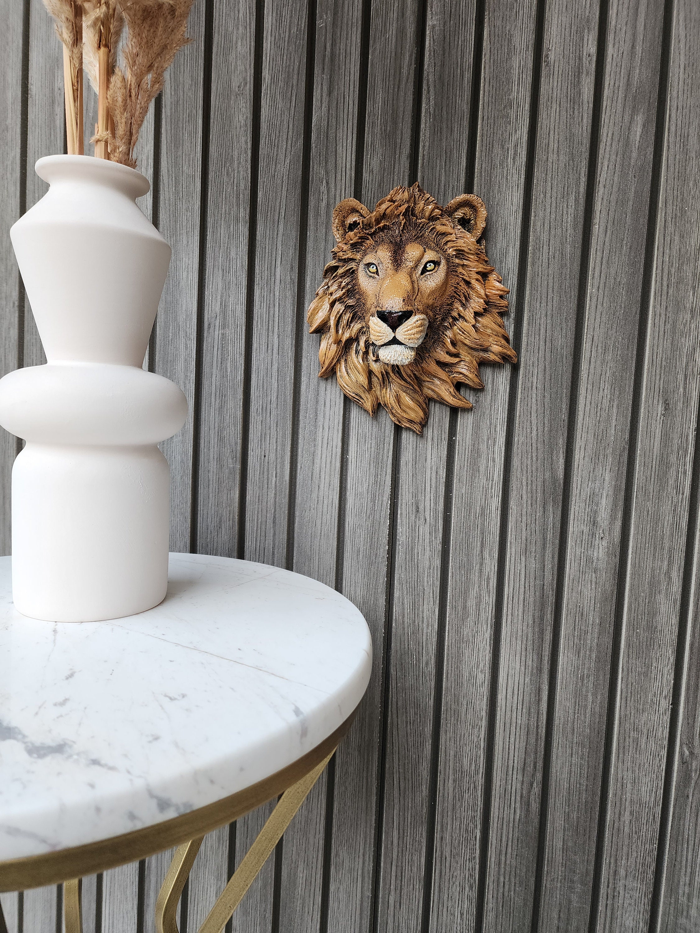 Lion Head Wall Decor, Lion Head Statue, Lion Head Wall Statue, Farm