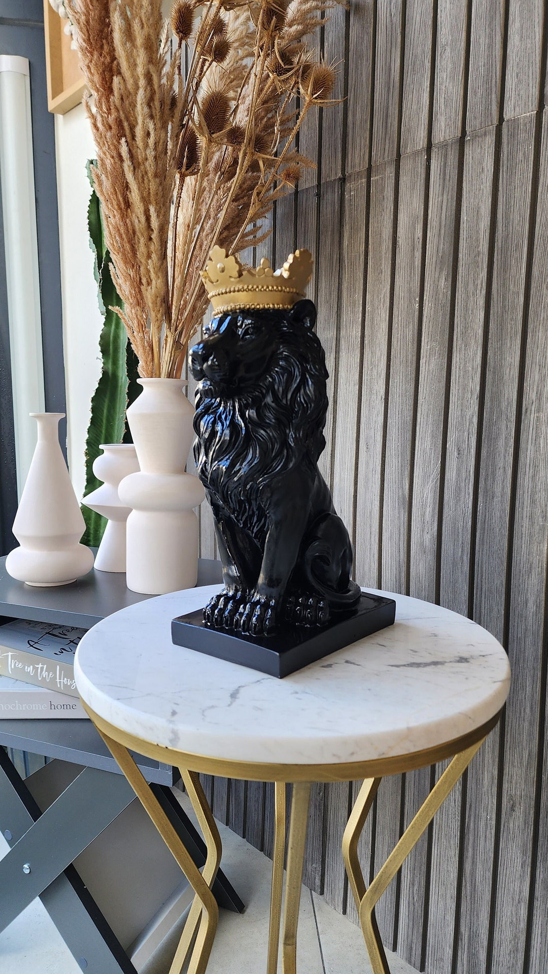Lion Statue Royal Lion Statue Lion King Sculpture Lion King Etsy