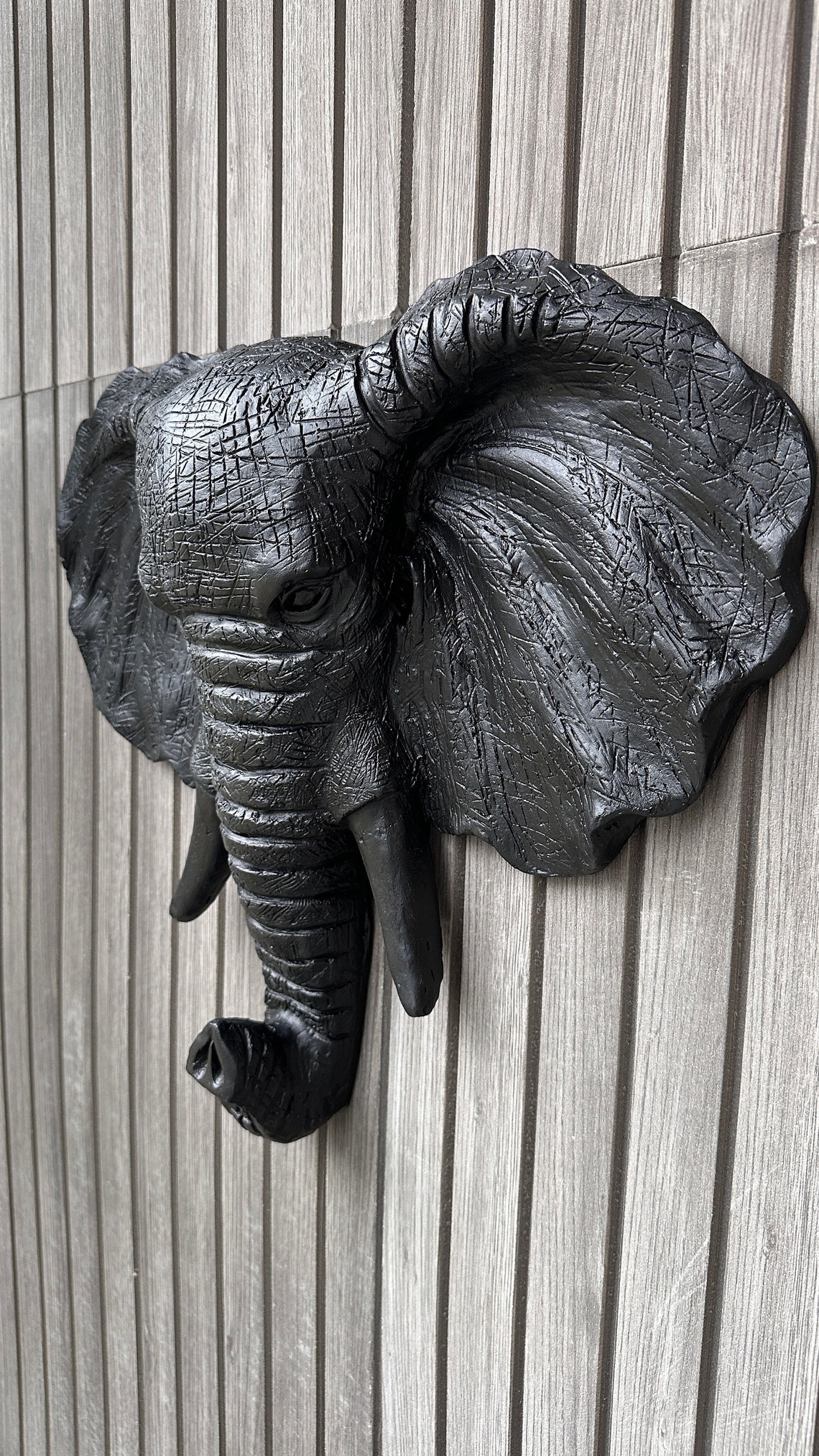 GIANT Elephant Head, Elephant Wall Art, Elephant Wall Decor, Elephant Decor, Wall Sculpture
