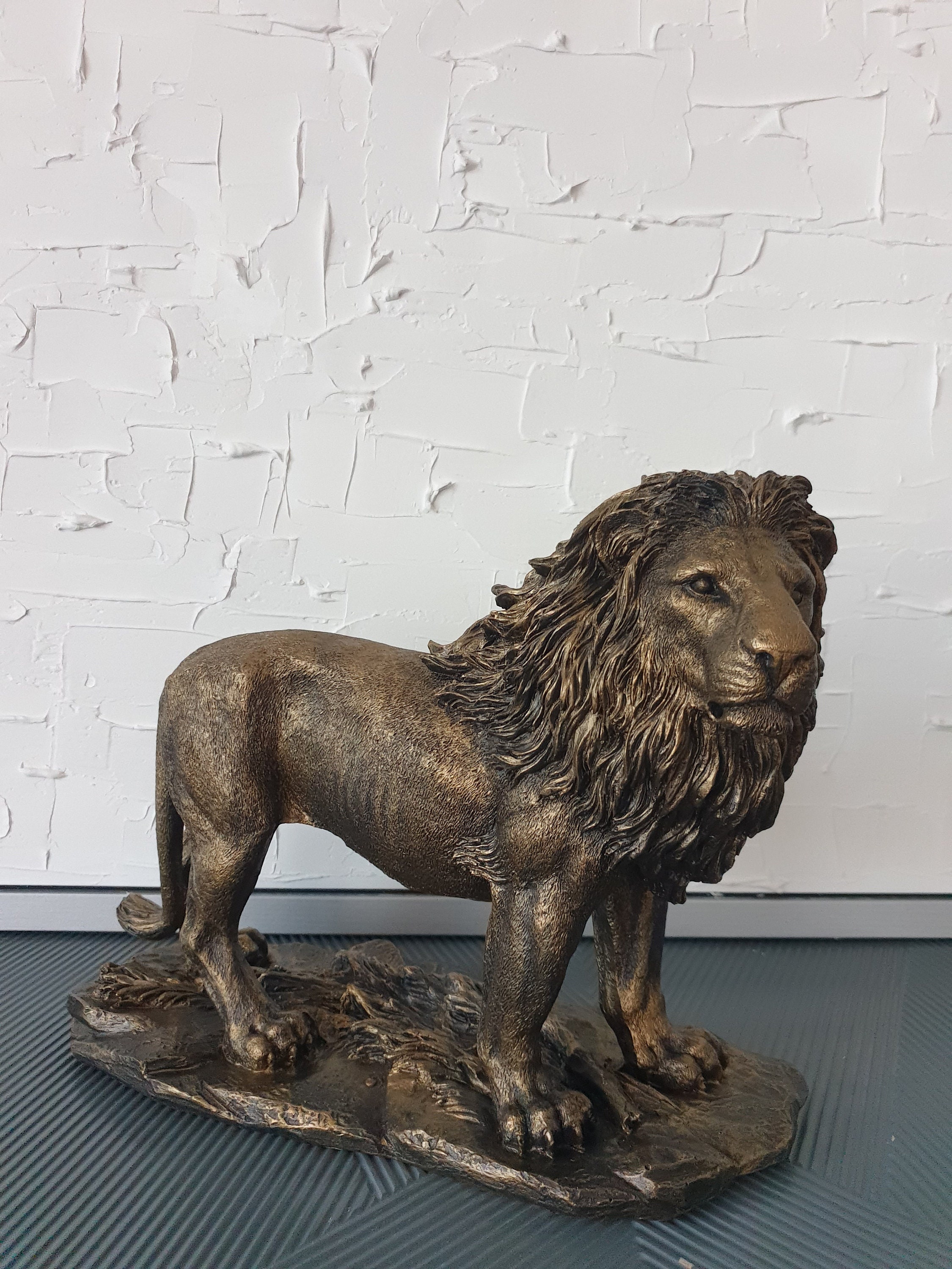 Large Lion Statue Lion Sculpture Home Decor Lion Statue Etsy