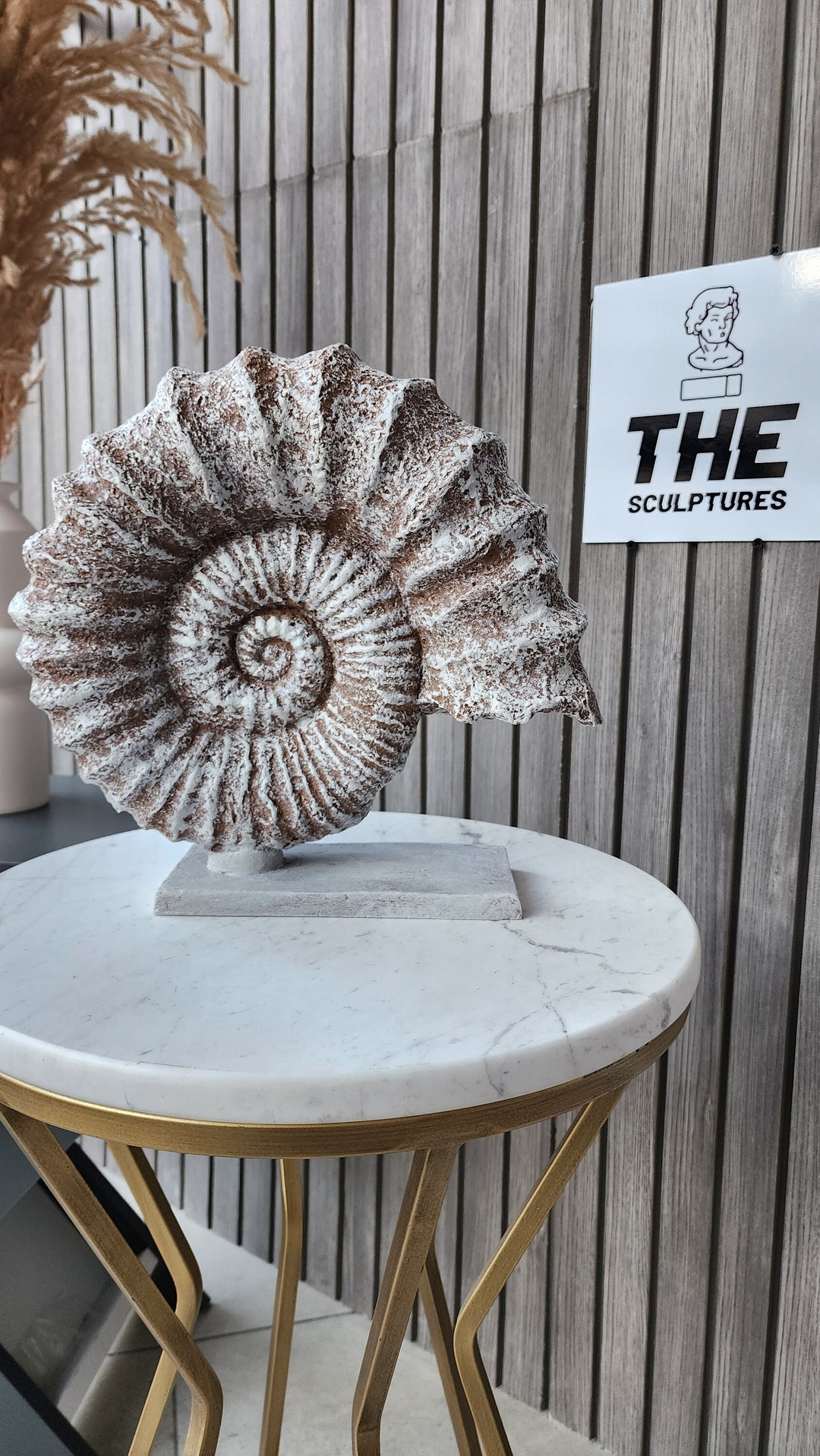Large Sea Shell Sculpture, Sea Shell Statue, Conch Sculpture, Conch ...