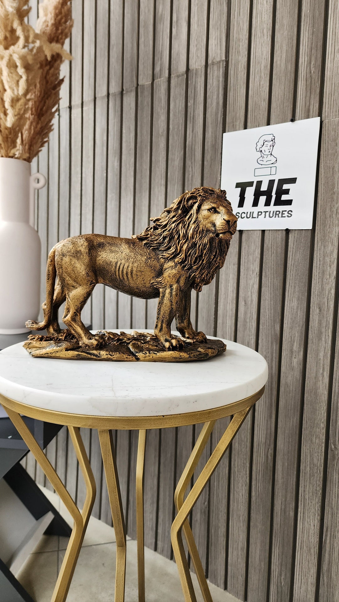Large Lion Statue, Lion Sculpture, Home Decor, Lion Statue Indoor, Lion