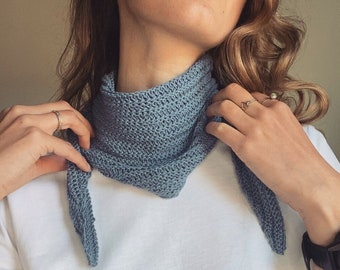 Knitting pattern: Silken Breeze Scarf (Bandana)