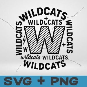 Wildcats SVG, Wildcats Typography svg, Wildcats Football svg,  Wildcats Baseball Svg,  Wildcats Mascot svg,  Wildcats Pride svg