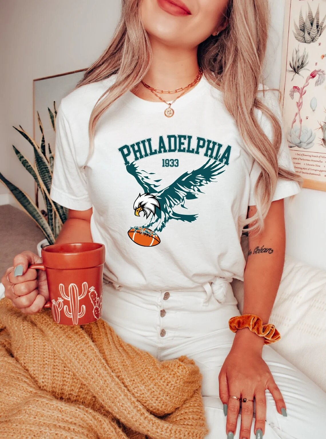 Discover Philadelphia Football T-Shirt Sweatshirt, Eagle Sweatshirt, Vintage Style Philadelphia Football Shirt