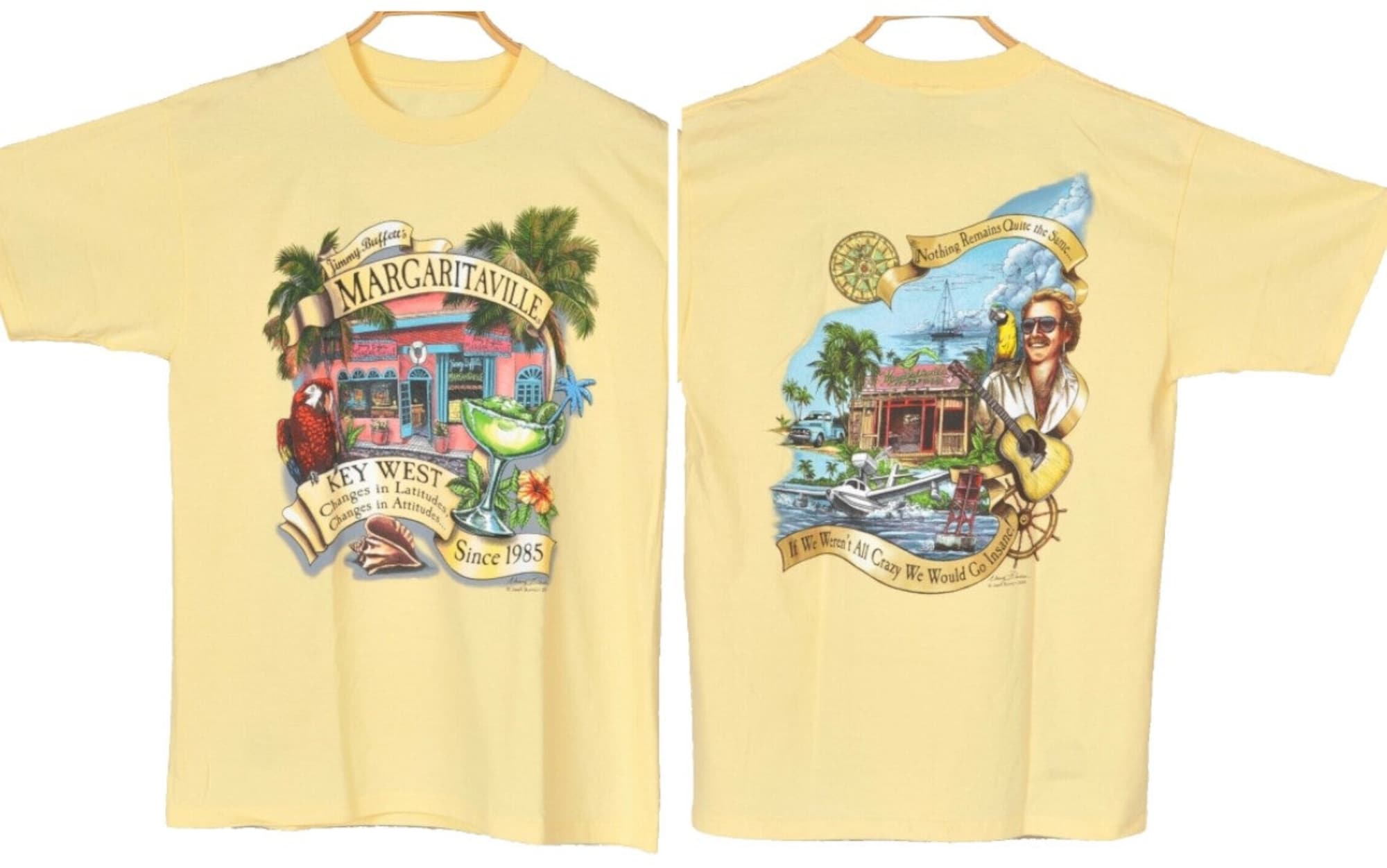 Jimmy Buffett Margaritaville T Shirt, Yellow Haze Jimmy Buffett Shirt, Margaritaville Shirt