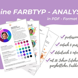 Farbtyp-Analyse-deine perfekten FarbenMake-Up,Schmuck,Basic und Haarfarben-Wie kühle&warme Farben dein Gesicht beeinflussen-digital-PDF Bild 1
