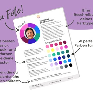 Farbtyp-Analyse-deine perfekten FarbenMake-Up,Schmuck,Basic und Haarfarben-Wie kühle&warme Farben dein Gesicht beeinflussen-digital-PDF Bild 3