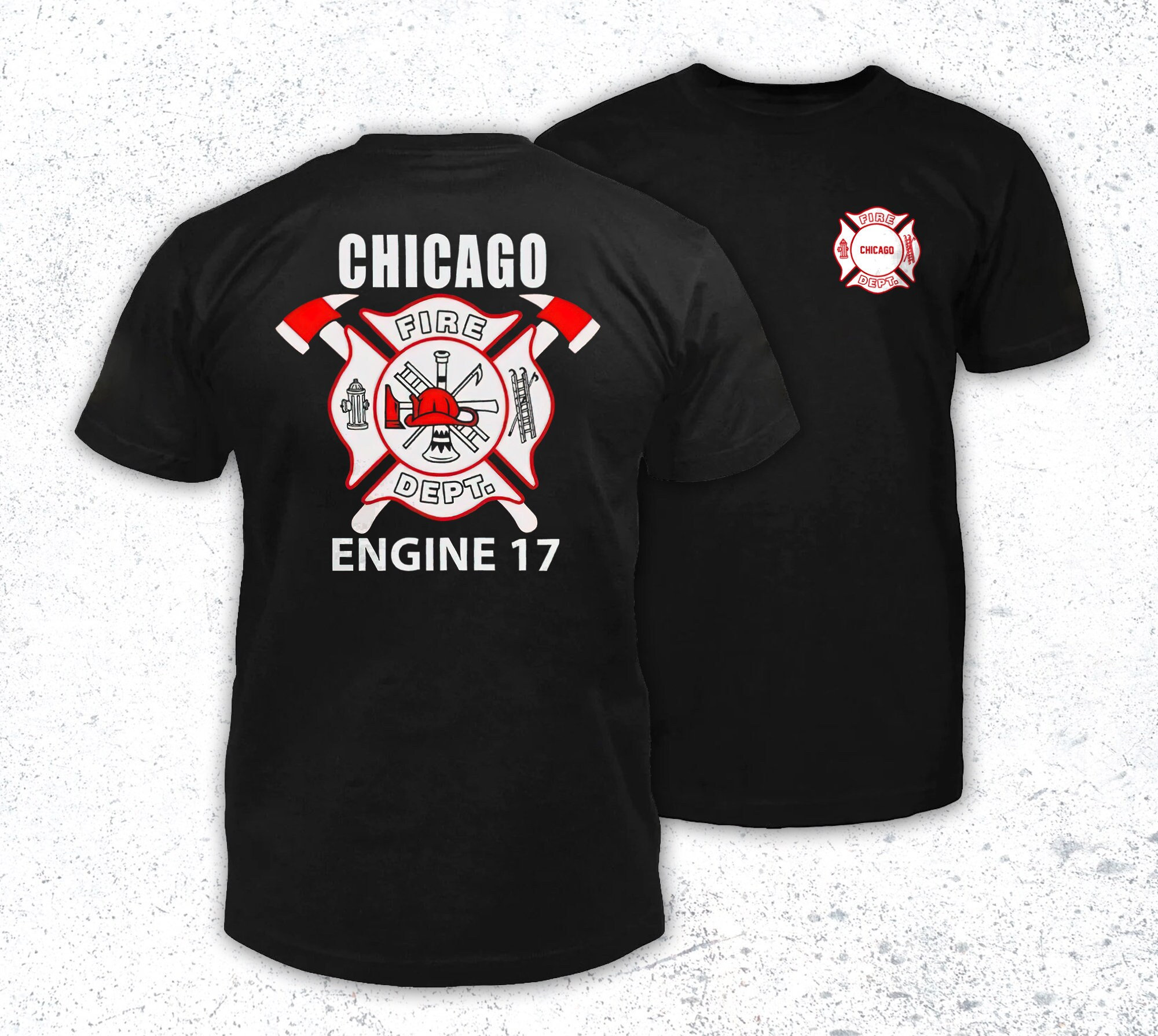 Chicago Fire Dept.. T-Shirt - AliExpress