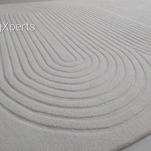 handmade tufted solid color embossed area rug for living room , bedroom , contemporary designer wool rug