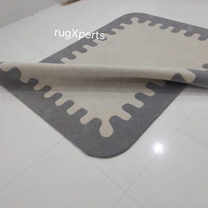 Premium quality  area rug for living room designer hand tufted wool rug 8x10 9x12 feet   rug customize in any color size shape