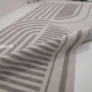 Premium quality mauve beige   area rug for living room,contemporary designer hand tufted  wool rug 8x10 9x12 10x14 7x10 7x9 8x11 feet rug