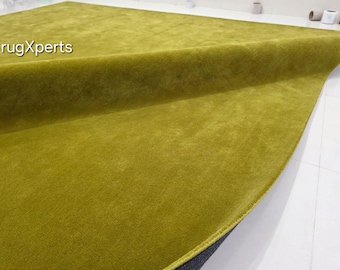 Premium quality milano green area rug for living room designer hand tufted wool rug 8x10 9x12 feet   rug customize in any color size shape