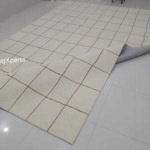 Premium quality cream gold  area rug for living room designer handtuft wool rug 8x10 9x12 10x14 feet rug customize in any color size shape