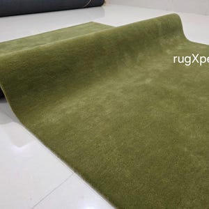 Premium quality ice blue area rug for living room designer hand tufted wool rug 8x10 9x12 feet rug customize in any color size shape moss green