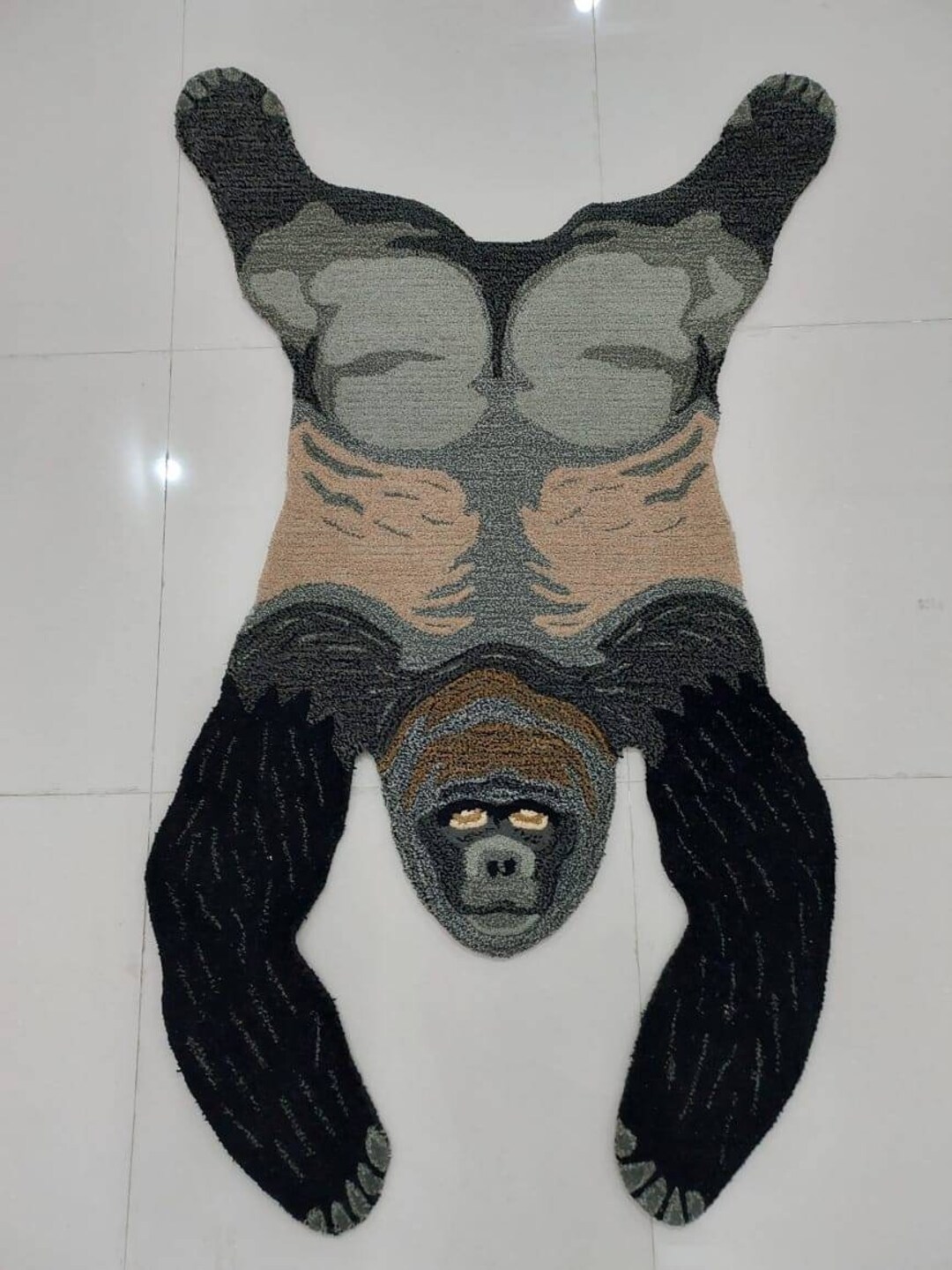 Handmade Tufted Gorilla Rug for Living Room , Bedroom and Kidsroom