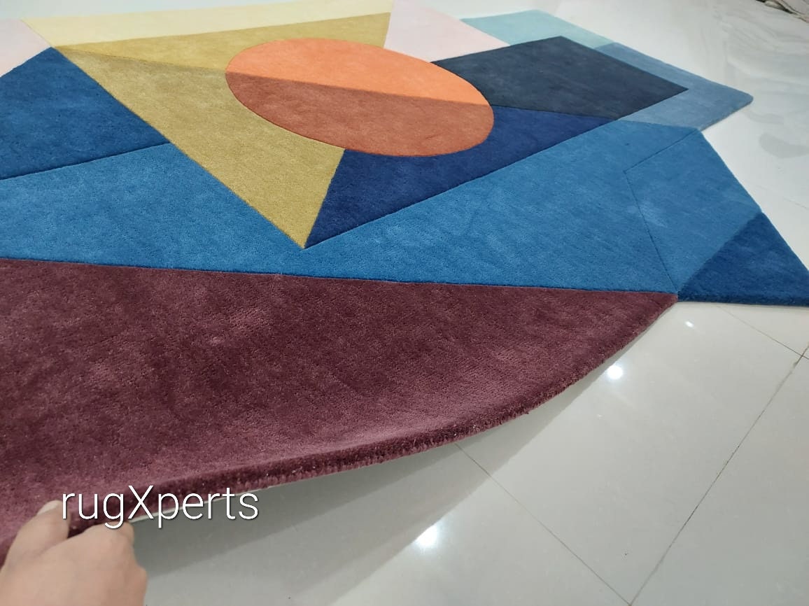 Modern Abstract Odd Shape Area Rug for Living Room Bedroom - Etsy