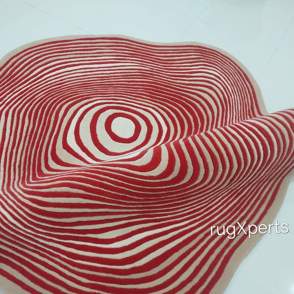 Modern Abstract Stripes Area Rug for Living Room , Bedroom ...