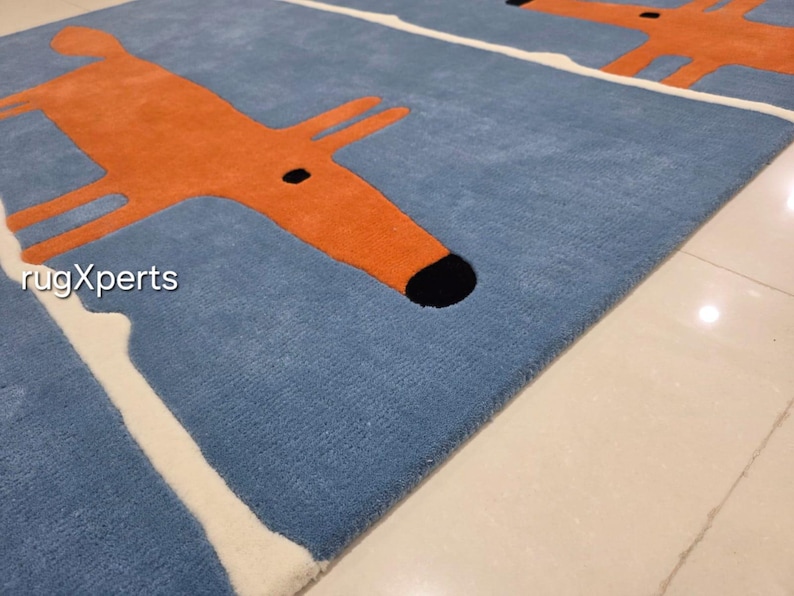 6x9 fox rug premium quality wool area rug for living room,contemporary designer hand tufted wool rug 8x10 10x14 7x10 7x9 customizable image 15