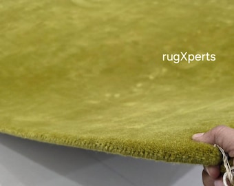 Premium-Qualität Milano Grün Teppich für Wohnzimmer Designer Hand getuftet Wollteppich 8x10 9x12 Fuß Teppich in jeder Farbe Größe Form anpassen