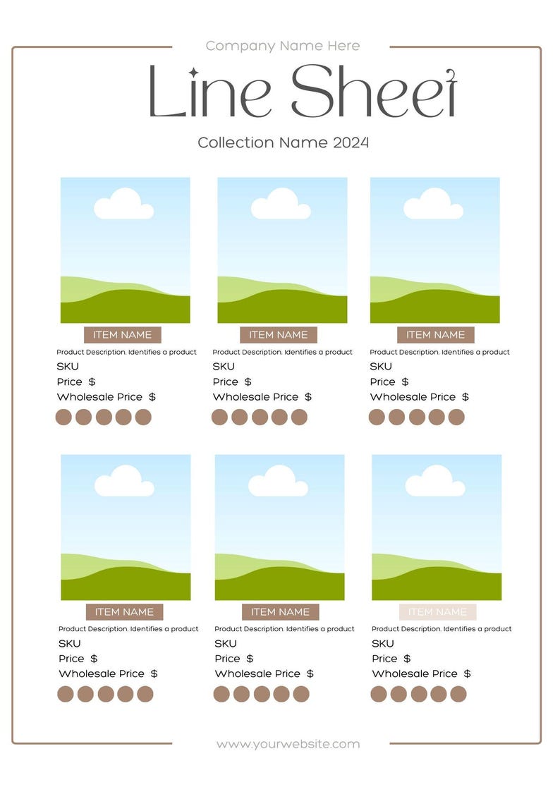 50+ Catalogue Template - Line Sheet, Cataloque Price, Wholesale ...