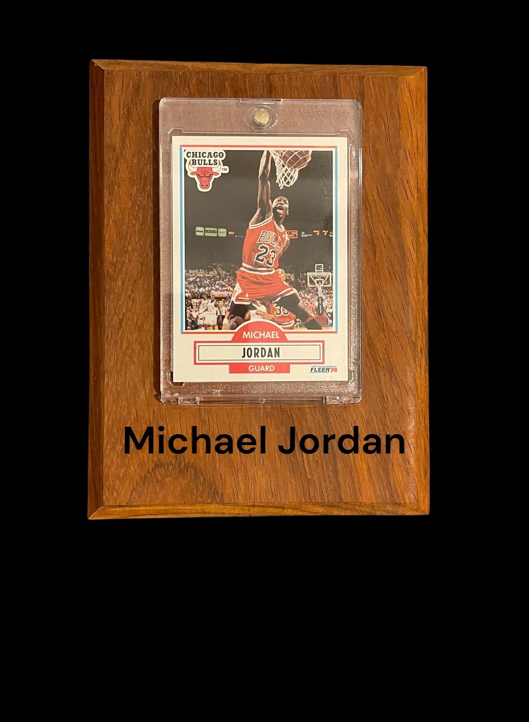 Custom Engraved Michael Jordan Plaque and Card Etsy