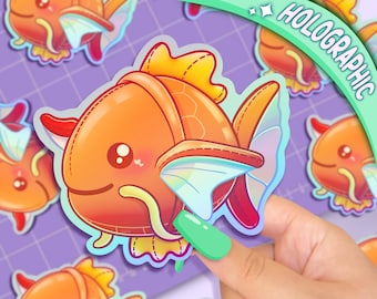 Kawaii Koi Goldfish 3" Vinyl Stickers | Die Cut Sticker | Fish sticker | anime sticker | video game sticker | hydration stickers