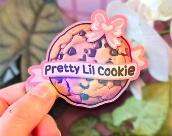 Pretty Lil Cookie 3" Vinyl Sticker | Baking and dessert lover gifts