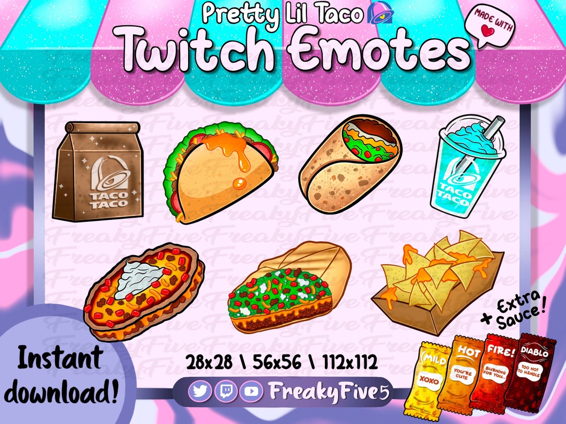 SPICY Emotes and Sub Badge Pack for Twitch and Discord Chili Etsy