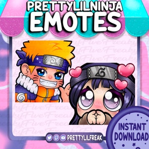 Ninja Anime Couple Character Emote Pack for Twitch and Discord! | Ninja emotes | Anime emote pack | Couple emotes | ninja anime emotes