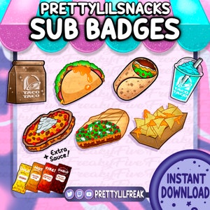SPICY Emotes and Sub Badge Pack for Twitch and Discord! chili pepper emotes | hot sauce emote | Taco emotes | spicy sub badges
