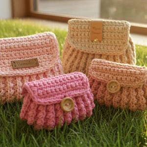Mini Crochet Bag Pattern, Small Purse Tutorial, Crochet Handbag PDF, Accessory Crochet Project, DIY Fashion Gift, Digital Download English