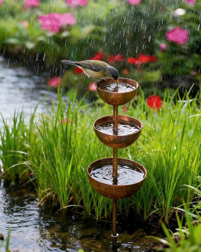 Rain Catcher Garden Stake