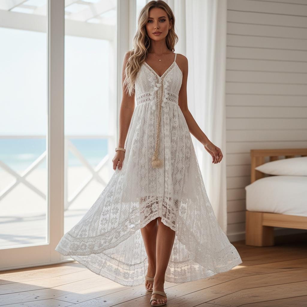 white lingerie dress Long Sleeve Mesh Gown Robe Lingerie, White Mesh Gown – 3wishes.com
