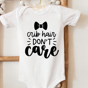 Wieghaar, maakt niet uit grappige schattige babyvest met print, bodysuit nieuw baby-babyshowercadeau