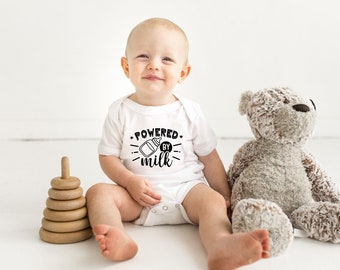Desarrollado por leche: divertido y lindo chaleco para bebé con estampado para niños, body, nuevo regalo para baby shower