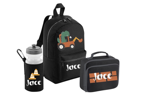 Buy PERSONALISED: Your Name Mini Backpack Back Pack, Lunch Bag Box - Main Image