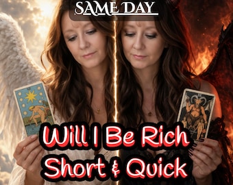 ¿Seré rico? Una pregunta: Lectura de tarot | Breve y rápida perspectiva sobre el dinero | Lectura de tarot