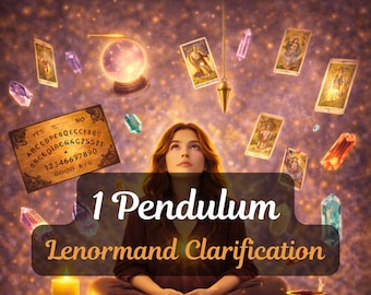 Sí No Lectura con péndulo Una pregunta | Claridad instantánea Confirmación con cartas Lenormand Digital | lectura de tarot