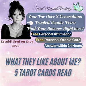 Lecture de tarot | Qu'est-ce qu'ils aiment chez moi |  Lecture de tarot à 5 cartes |  Commandez maintenant!