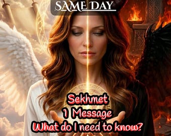Sekhmet Channeled Message (500+ Words) – Power, Healing & Spiritual Guidance - Egyptian Goddess Reading, Divine Insight